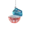 Cody Foster 3.75" Vintage Hand Mixer Glass Christmas Ornament GO-8921