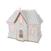 December Diamonds 16" Large Pink And White Gingerbread House Christmas Decoration 29-29612