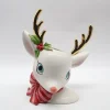 December Diamonds 11.75" Retro Deer Head Vase Christmas Decoration 29-29281