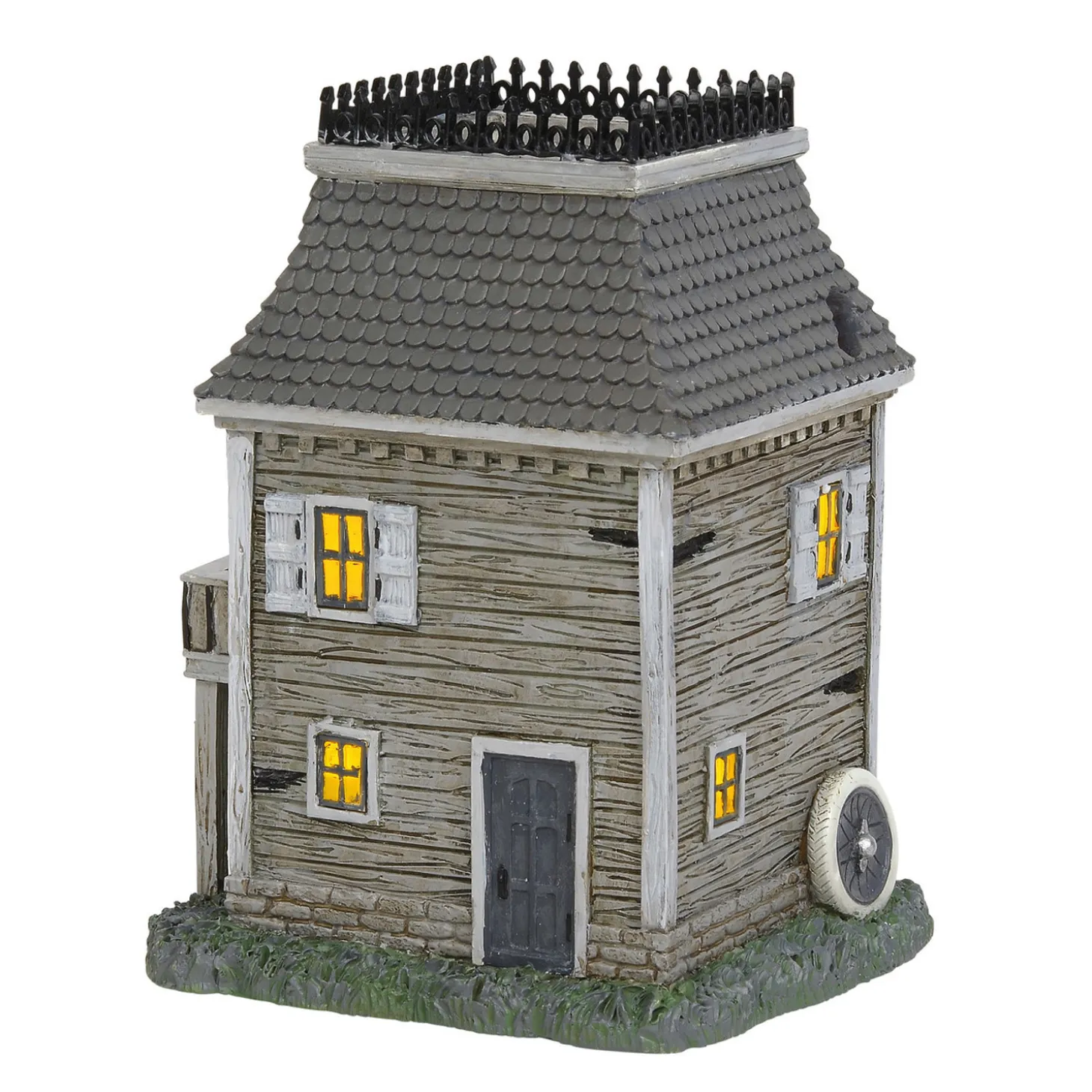 Department 56 Addams Family Midyear Set Carriage House And Thrill Seeking With Fester 2 Piece Set 6004825SET