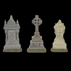 Department 56 Halloween Village Set Of 3 Imposing Monuments 6010450