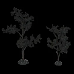 Department 56 Halloween Village Set Of 2 Forboding Crowns Trees 6010463