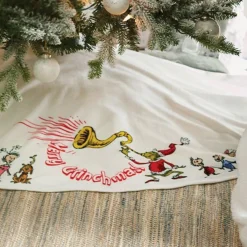 Department 56 Merry Grinchmas Christmas Trees Skirt 6015836
