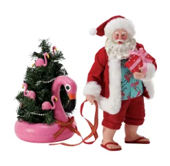 Department 56 Possible Dreams Santa Flamingo Float Figure 6014785