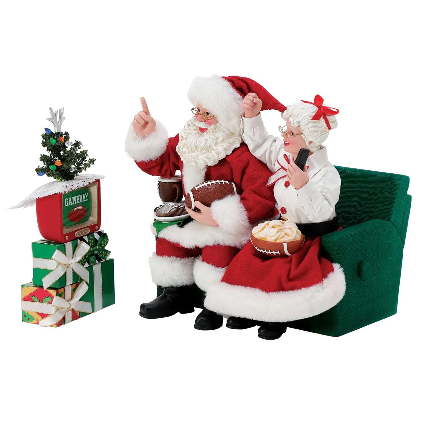 Department 56 Possible Dreams Santa Binge Sports Watching Figure 6015238