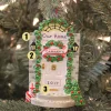 Front Door With Steps Personalized Christmas Ornament