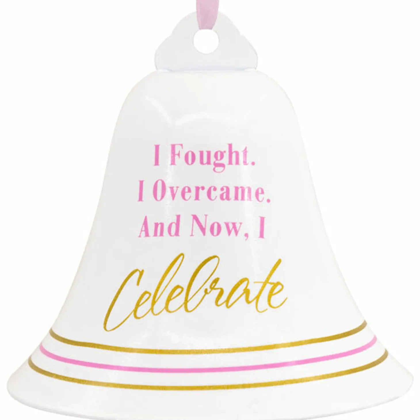 Hallmark 2.5" Cancer Bell Christmas Ornament 1HGO2825