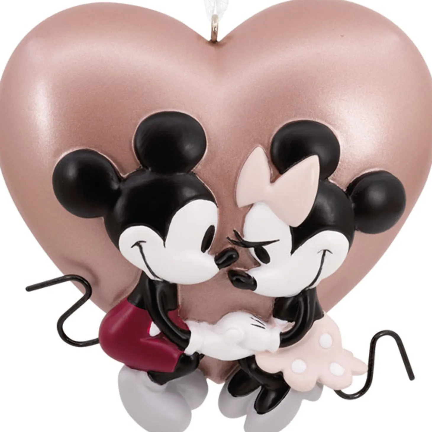 Hallmark 3" Mickey And Minnie Love Personalized Christmas Ornament 3HCM1002