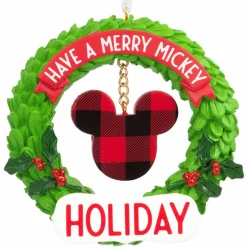 Hallmark 3" Mickey Wreath Icon Christmas Ornament 2HCM9478