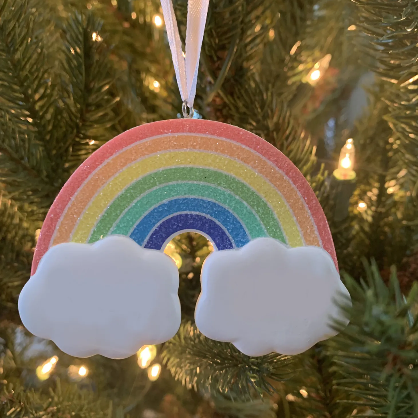 Hallmark 3.5" Rainbow Personalized Christmas Ornament 1HGO2253