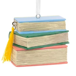 Hallmark 2.25" Stack Of Books Christmas Ornament 1HGO2383