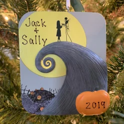 Hallmark 3.9" The Nightmare Before Christmas Personalized Christmas Or Halloween Ornament 3HCM1001