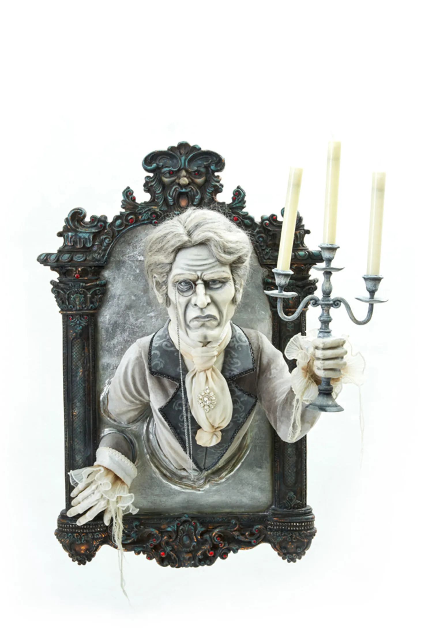 Katherine's Collection 34" Gone Batty Atticus Apparition With Candelabra Halloween Wall Decoration 28-228492