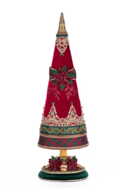 Katherine's Collection 25" Magical Holiday Red And Green Jeweled Tree Christmas Decoration 28-428576
