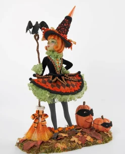 Katherine's Collection 14.75" Bewitching Bash Witch Figurine Halloween Decor 28-128110