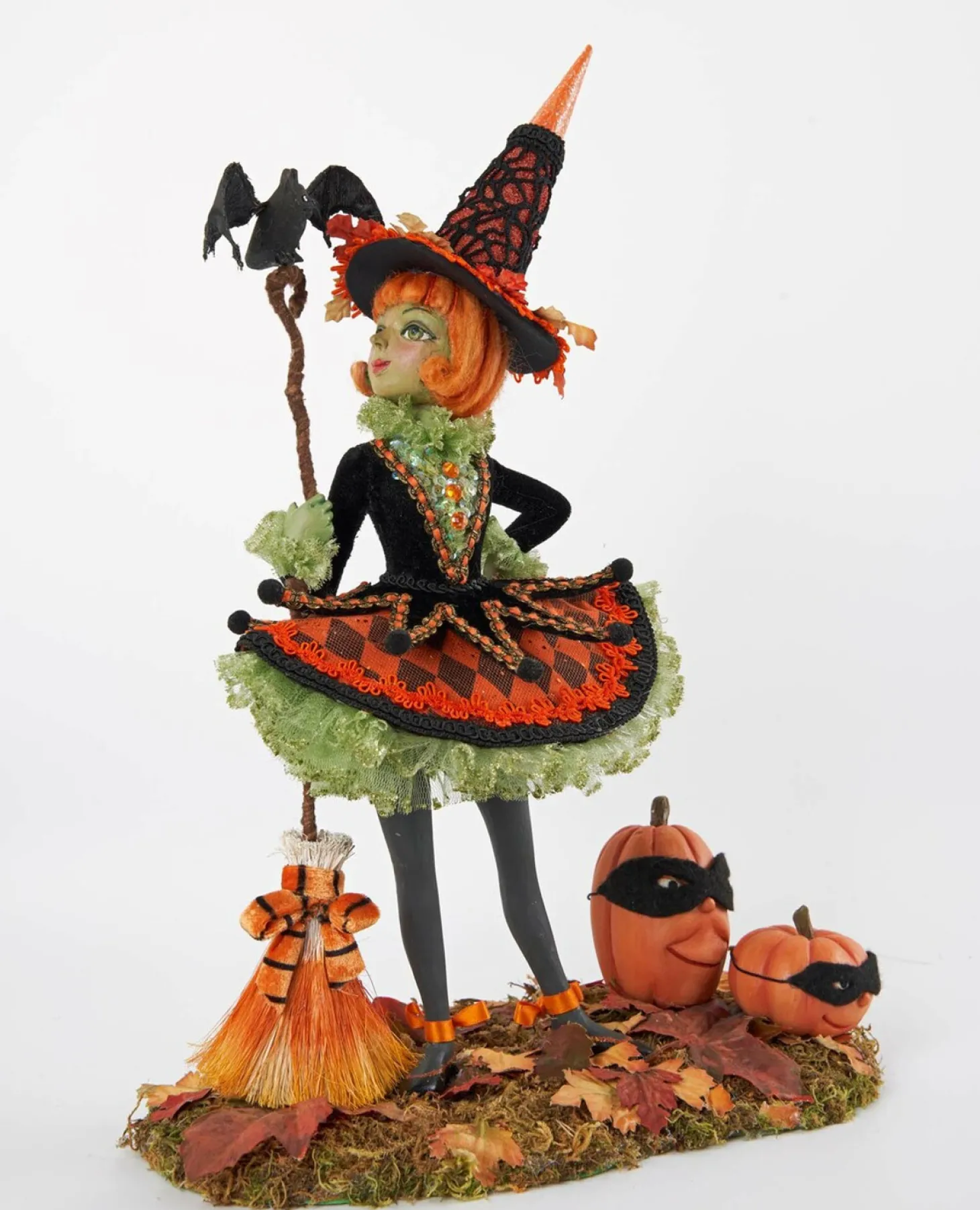 Katherine's Collection 14.75" Bewitching Bash Witch Figurine Halloween Decor 28-128110