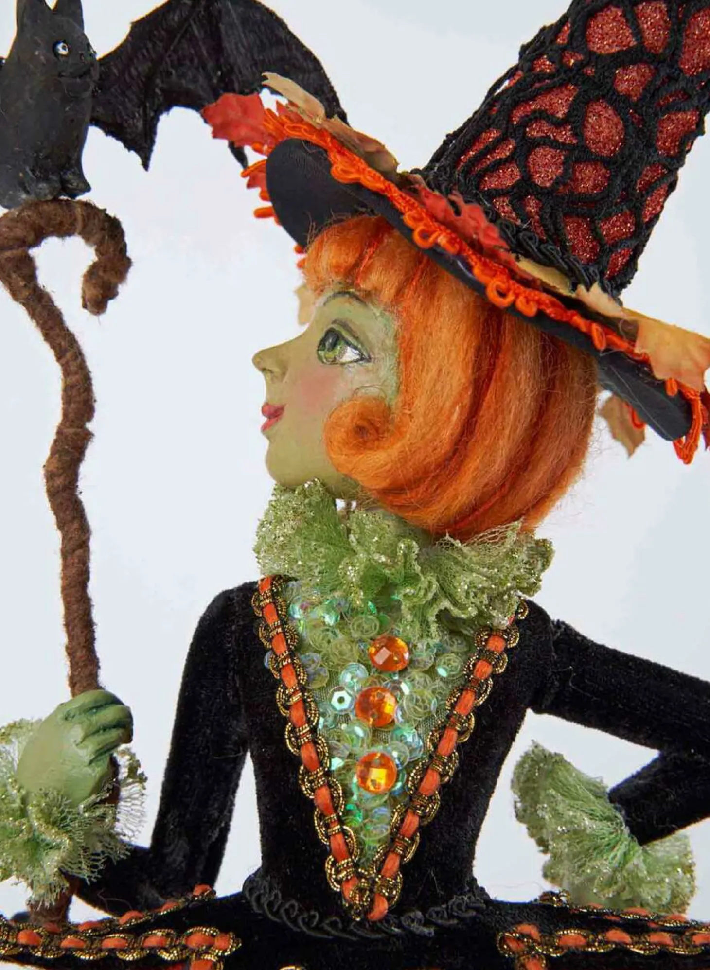 Katherine's Collection 14.75" Bewitching Bash Witch Figurine Halloween Decor 28-128110