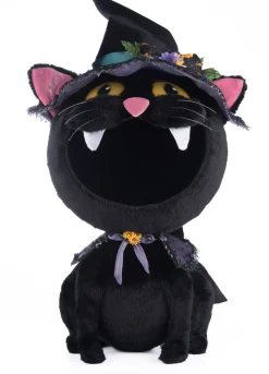Katherine's Collection 32" Black Cat Candy Container Halloween Decor 28-428189