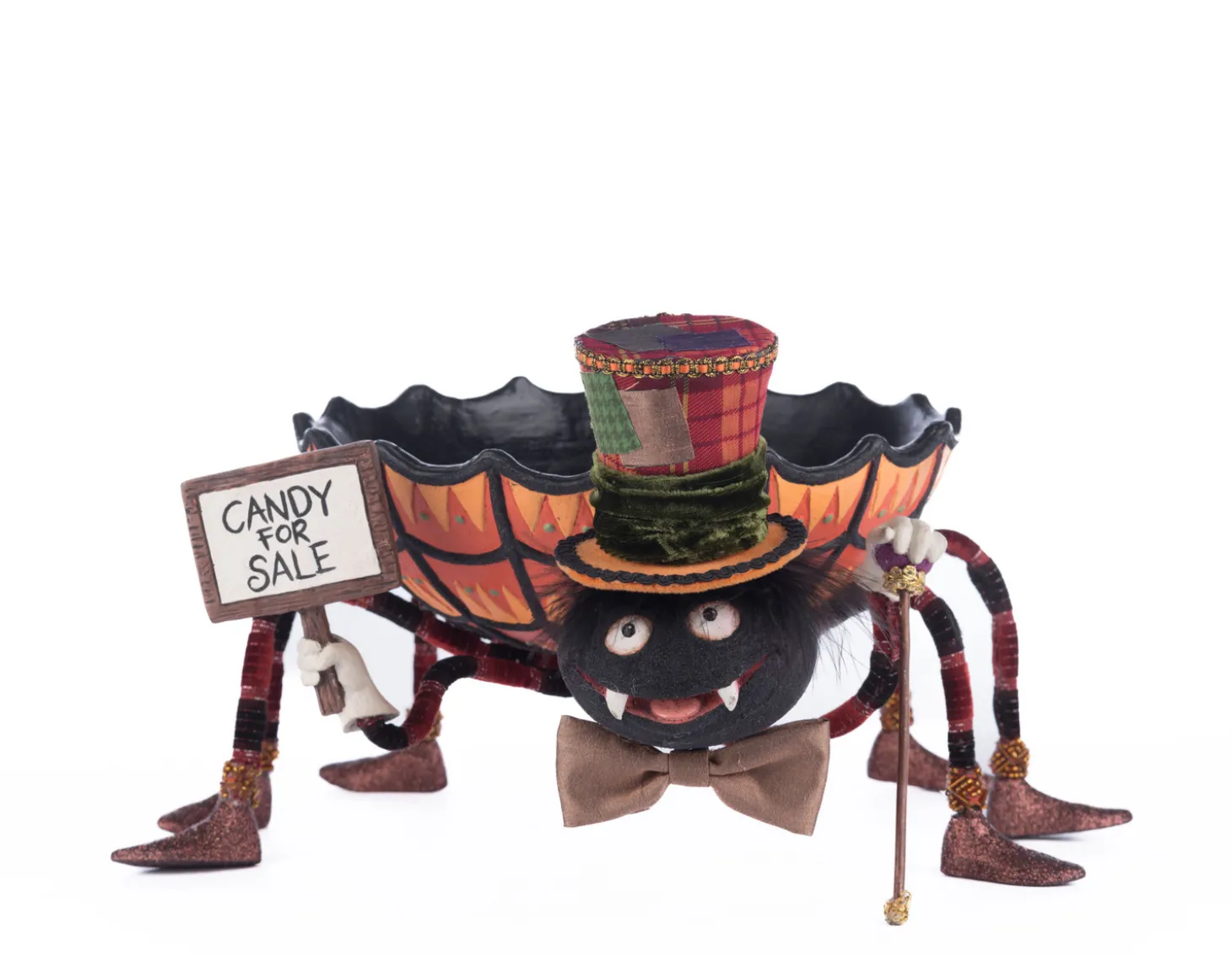 Katherine's Collection 14.5" Broomstick Acres Spider Halloween Candy Dish 28-428507