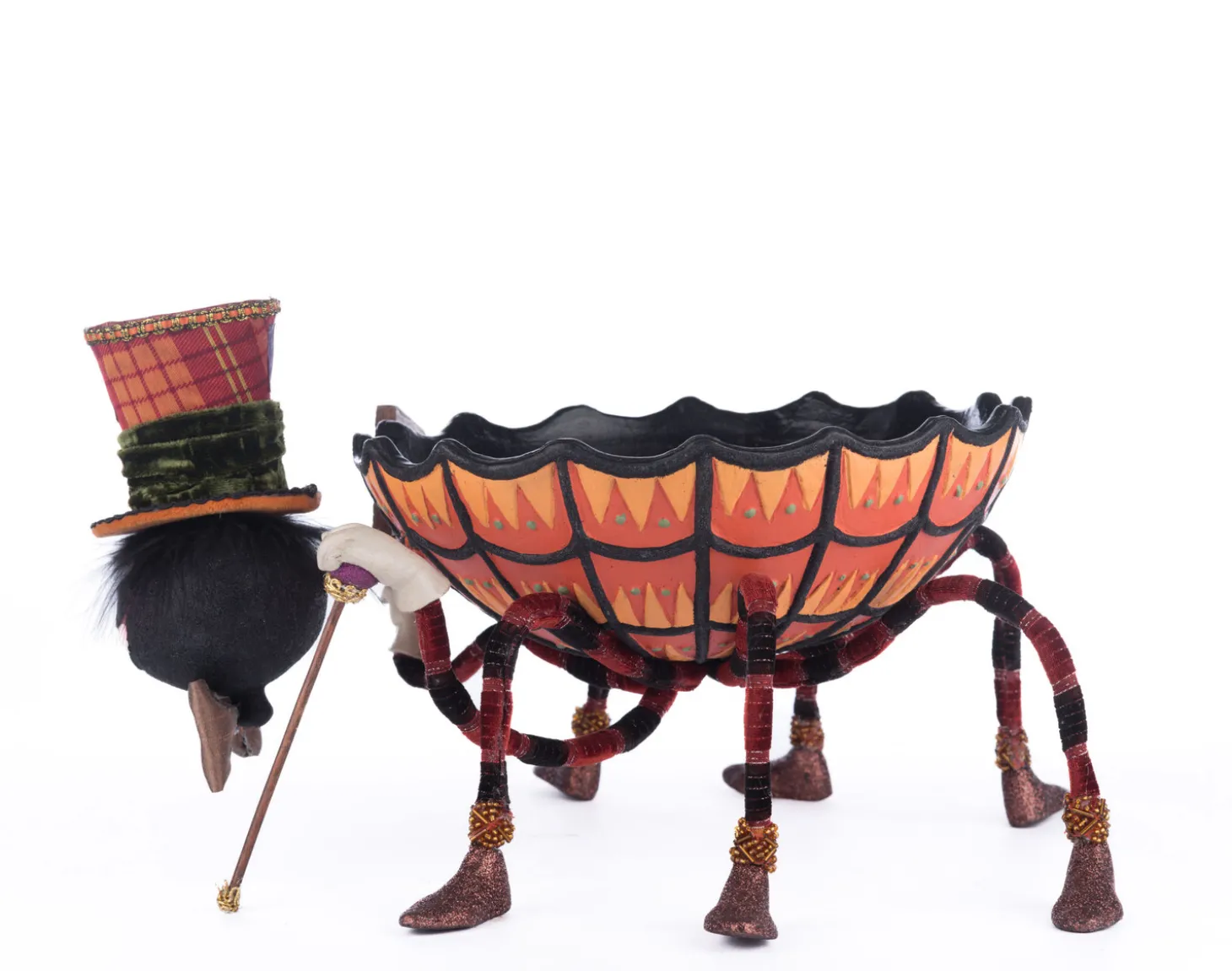 Katherine's Collection 14.5" Broomstick Acres Spider Halloween Candy Dish 28-428507