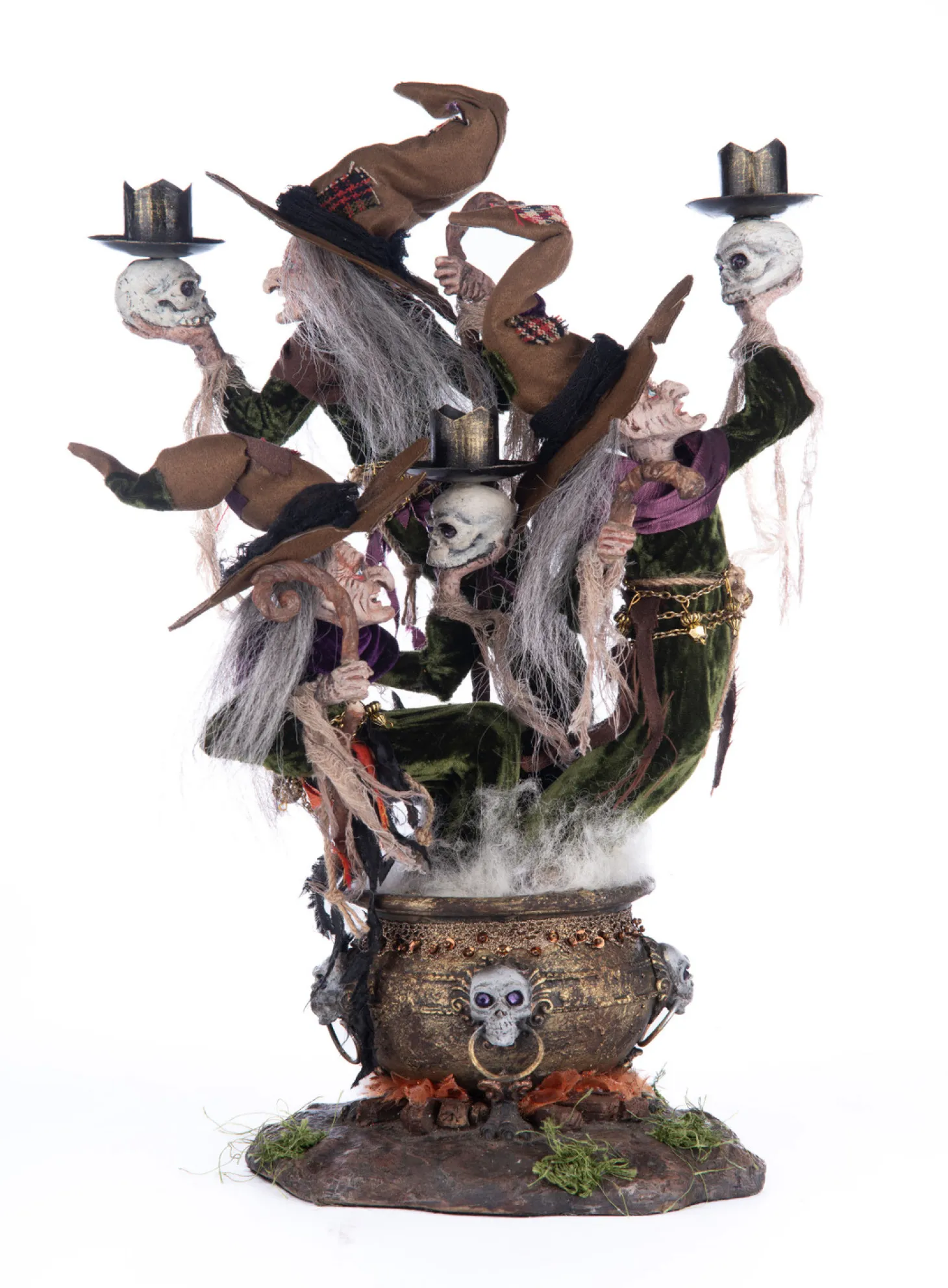 Katherine's Collection 17.5" Broomstick Acres Witches Candle Holder Halloween Decoration 28-428562
