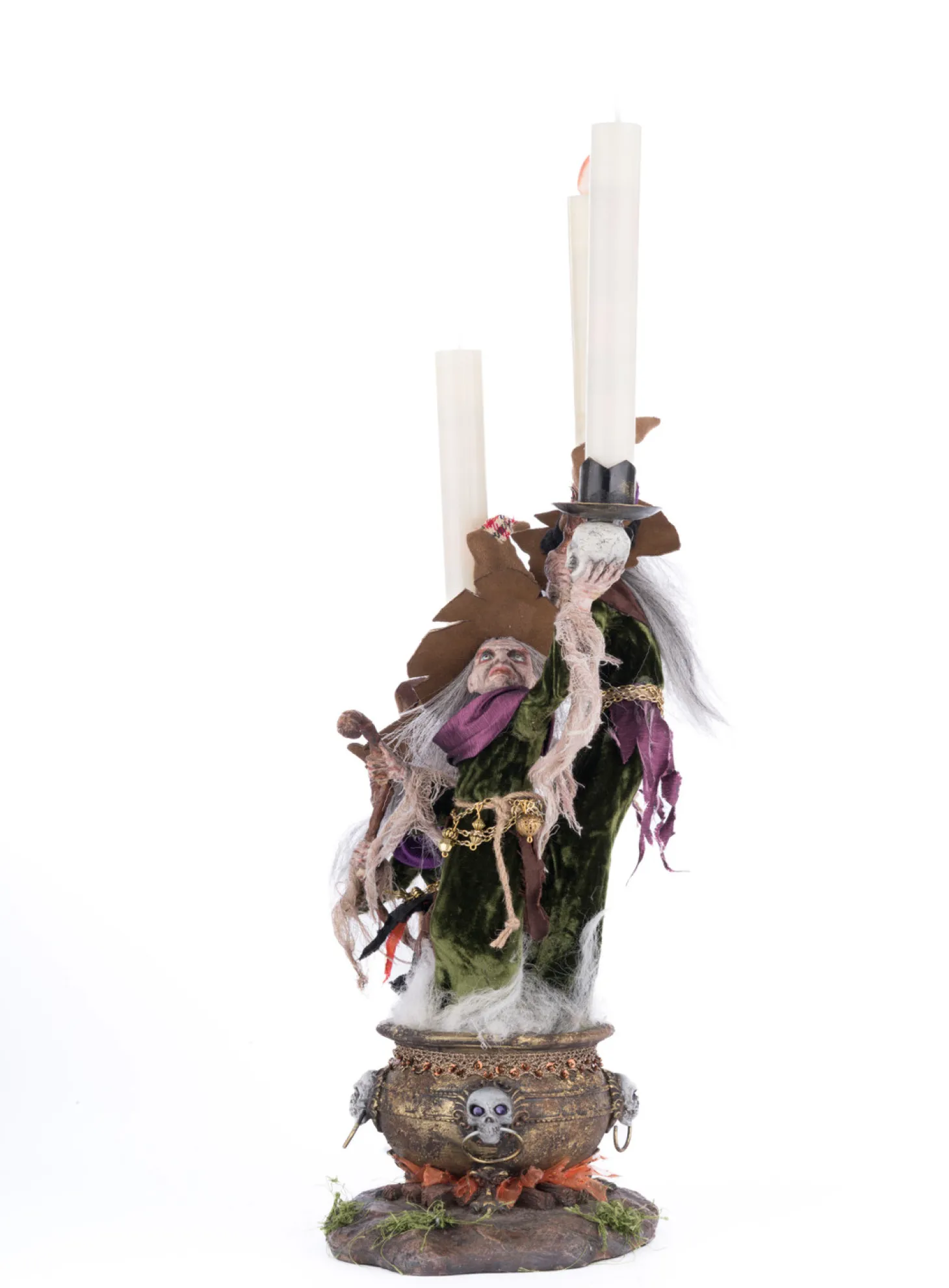 Katherine's Collection 17.5" Broomstick Acres Witches Candle Holder Halloween Decoration 28-428562