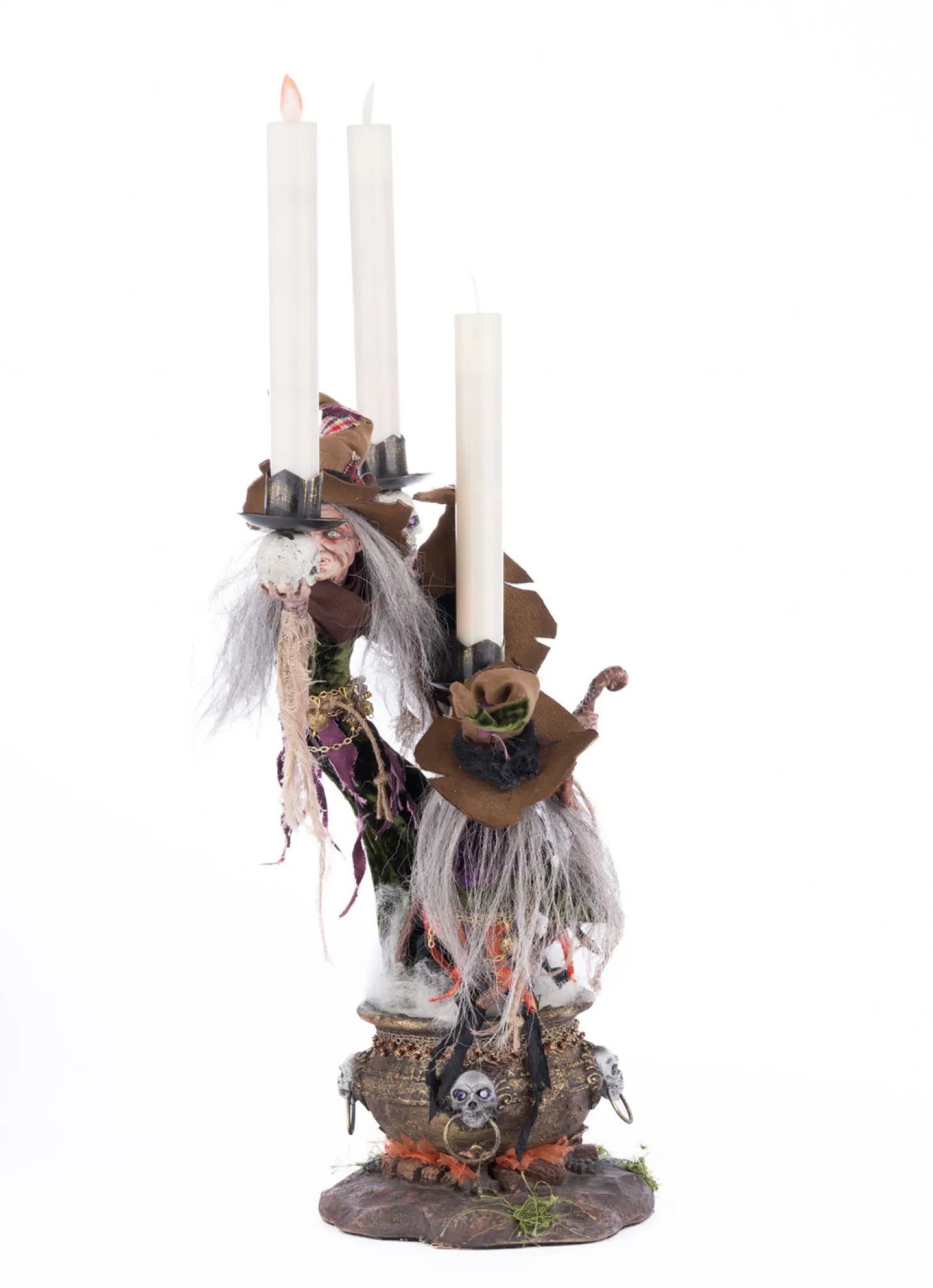 Katherine's Collection 17.5" Broomstick Acres Witches Candle Holder Halloween Decoration 28-428562