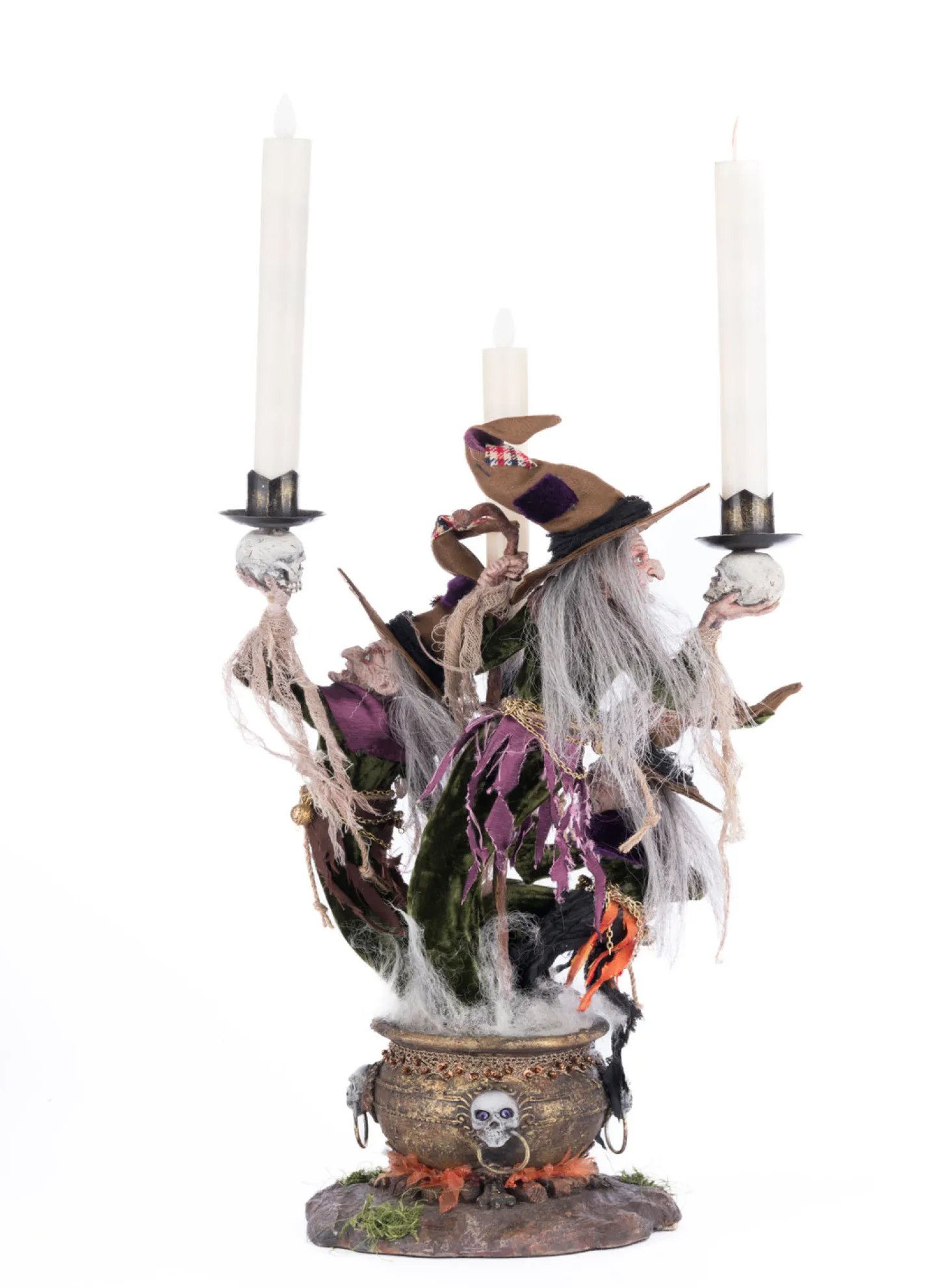 Katherine's Collection 17.5" Broomstick Acres Witches Candle Holder Halloween Decoration 28-428562
