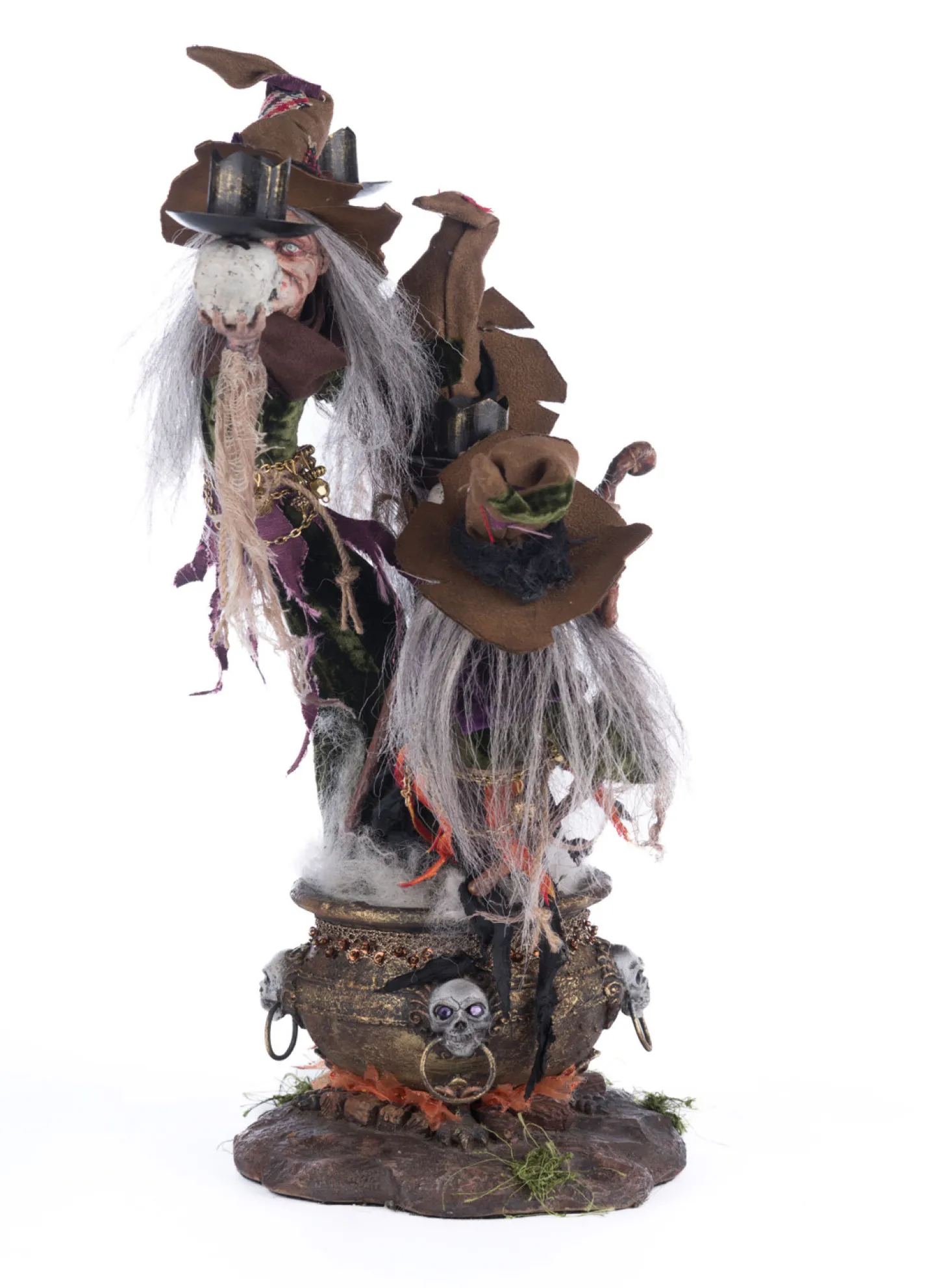 Katherine's Collection 17.5" Broomstick Acres Witches Candle Holder Halloween Decoration 28-428562
