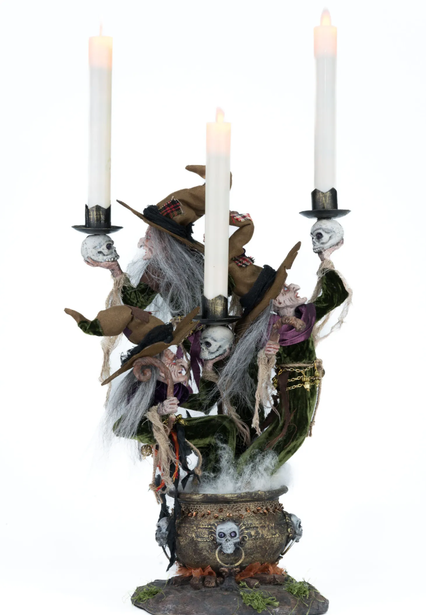 Katherine's Collection 17.5" Broomstick Acres Witches Candle Holder Halloween Decoration 28-428562