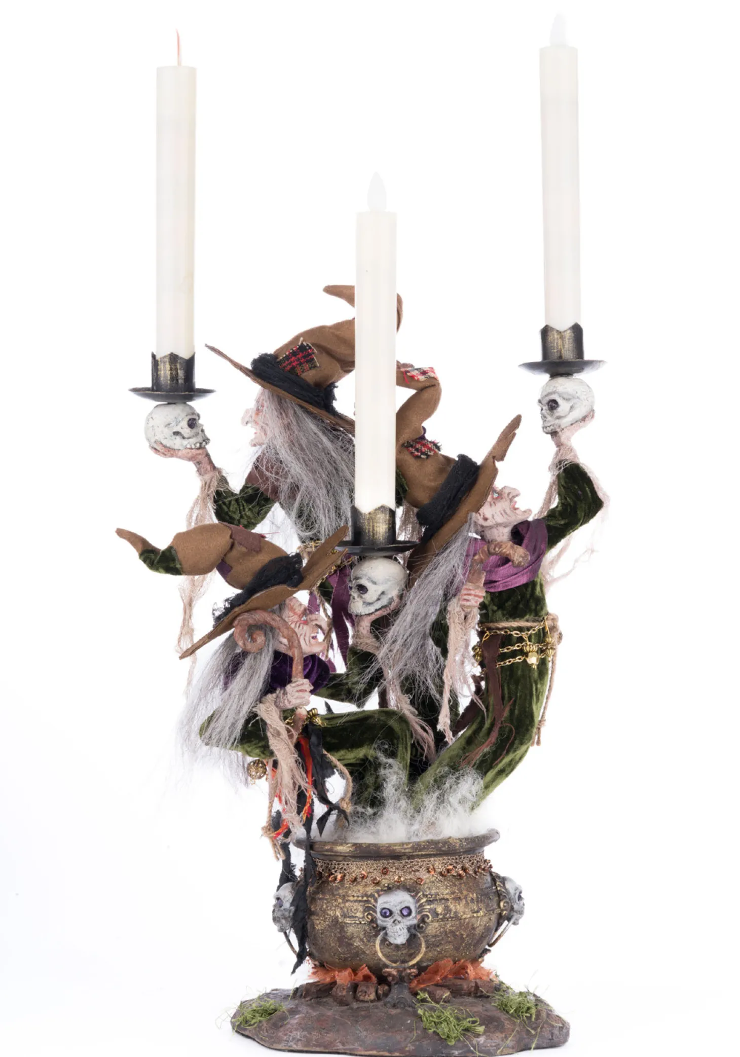 Katherine's Collection 17.5" Broomstick Acres Witches Candle Holder Halloween Decoration 28-428562