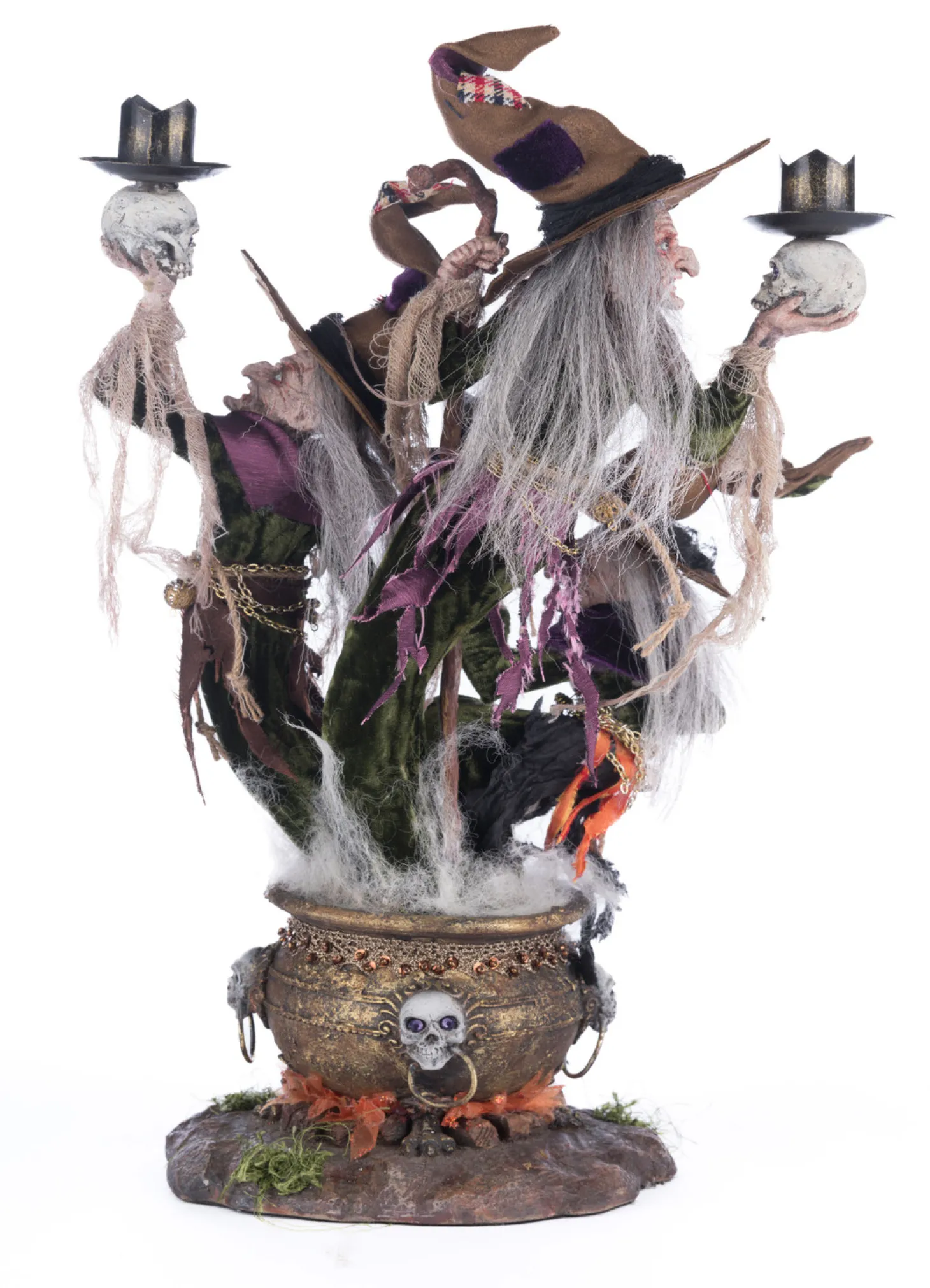 Katherine's Collection 17.5" Broomstick Acres Witches Candle Holder Halloween Decoration 28-428562