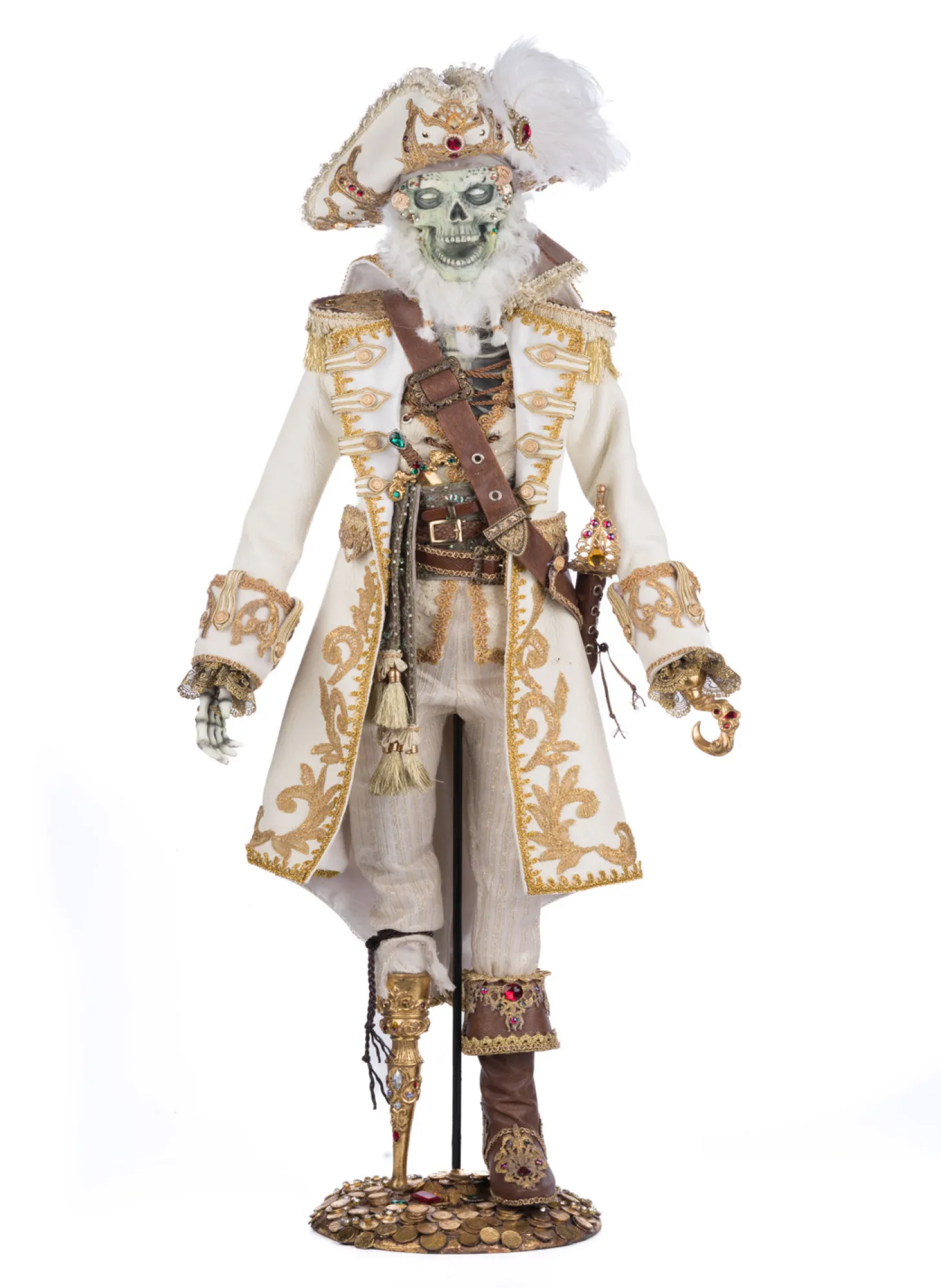 Katherine's Collection 38" Captain Skully Swashbuckler Pirate Halloween Doll 28-428206