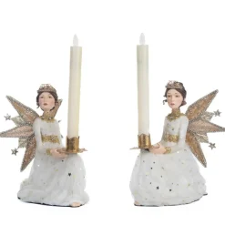 Katherine's Collection 9.5" Celestial Angel Candle Holders Set Of 2 28-328836