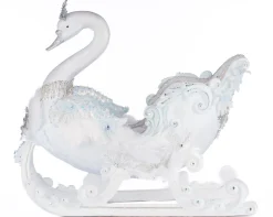 Katherine's Collection 21" Dazzling Swan Sleigh Christmas Decoration 28-428310