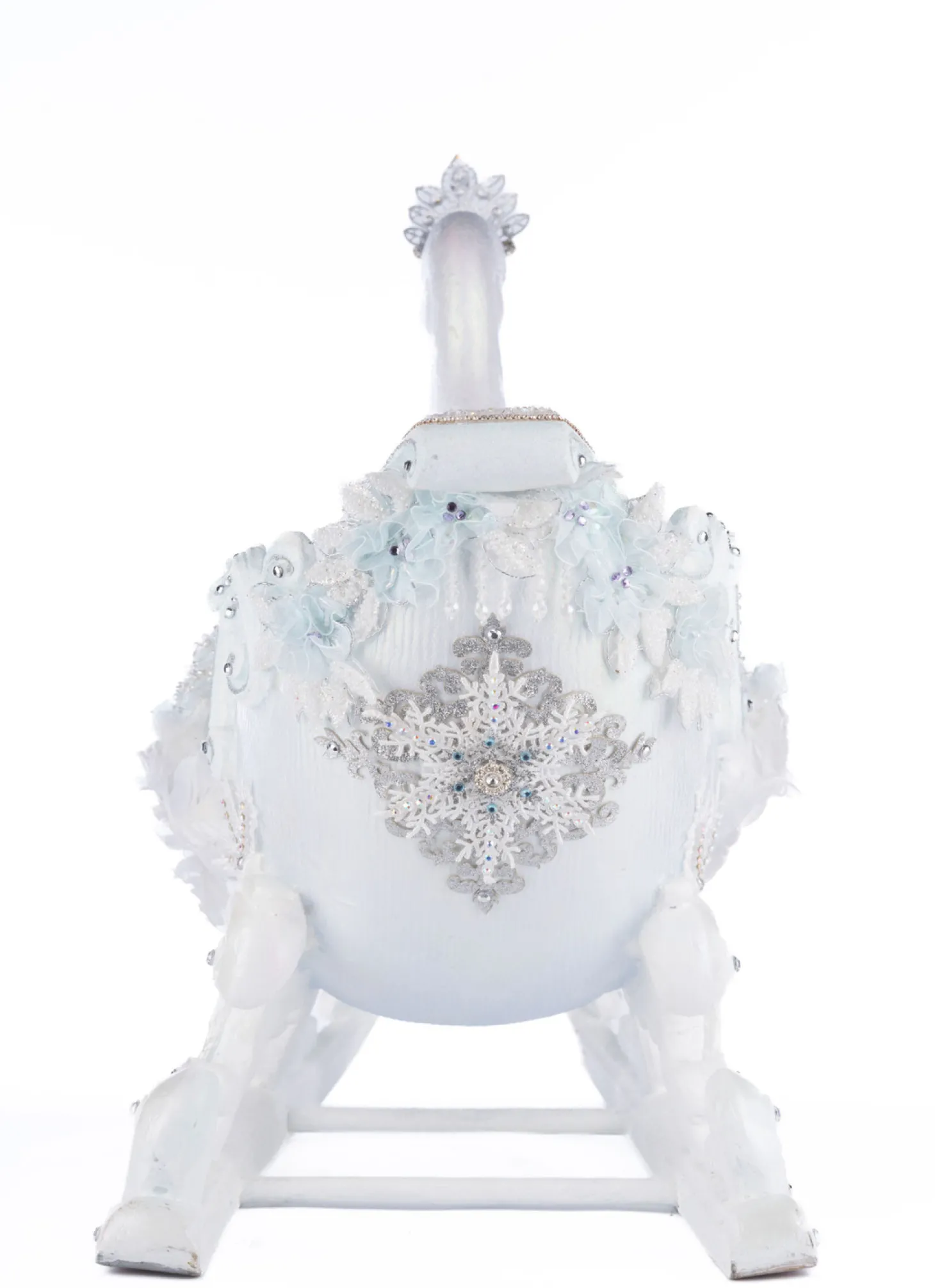 Katherine's Collection 21" Dazzling Swan Sleigh Christmas Decoration 28-428310