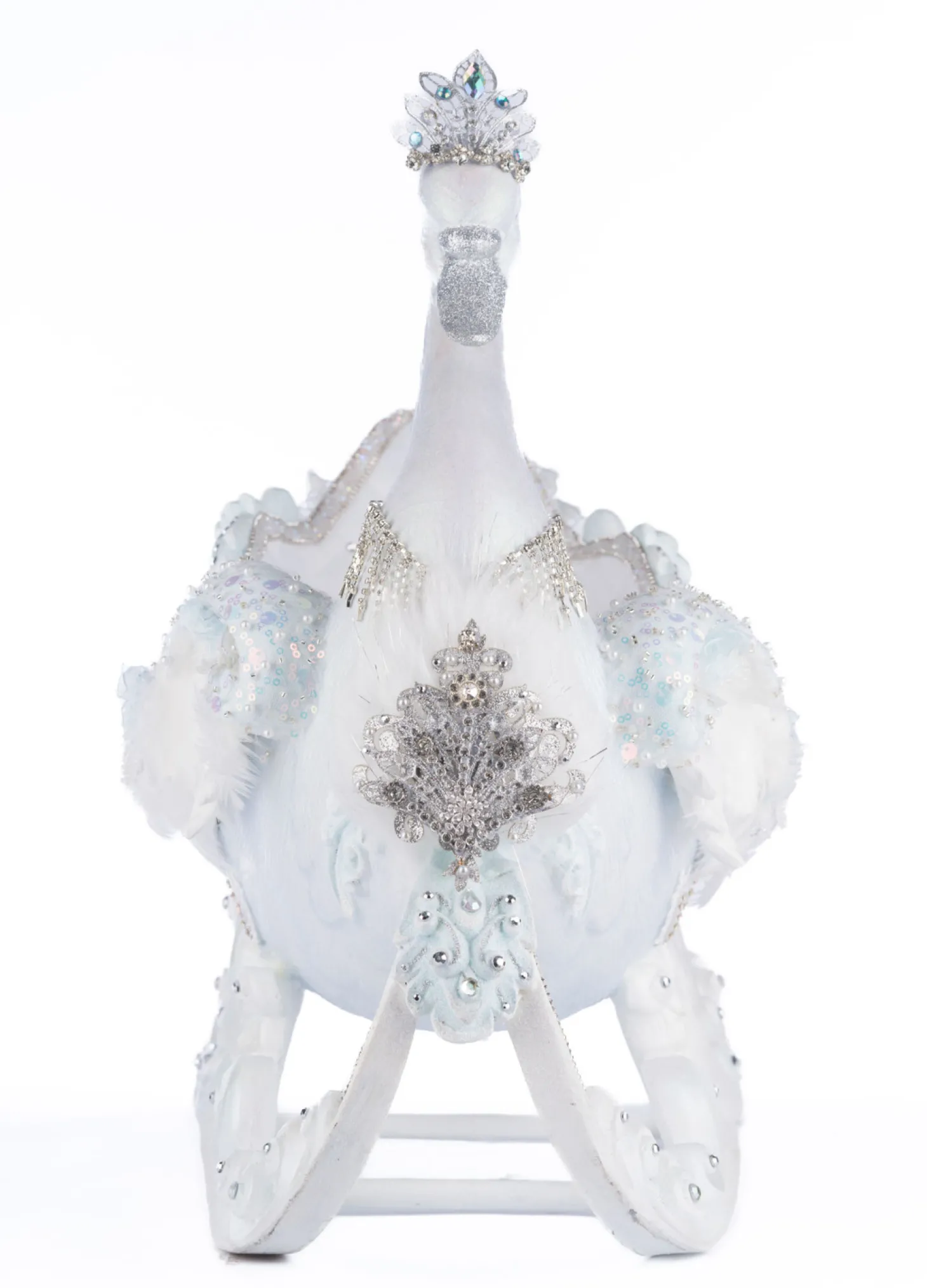 Katherine's Collection 21" Dazzling Swan Sleigh Christmas Decoration 28-428310