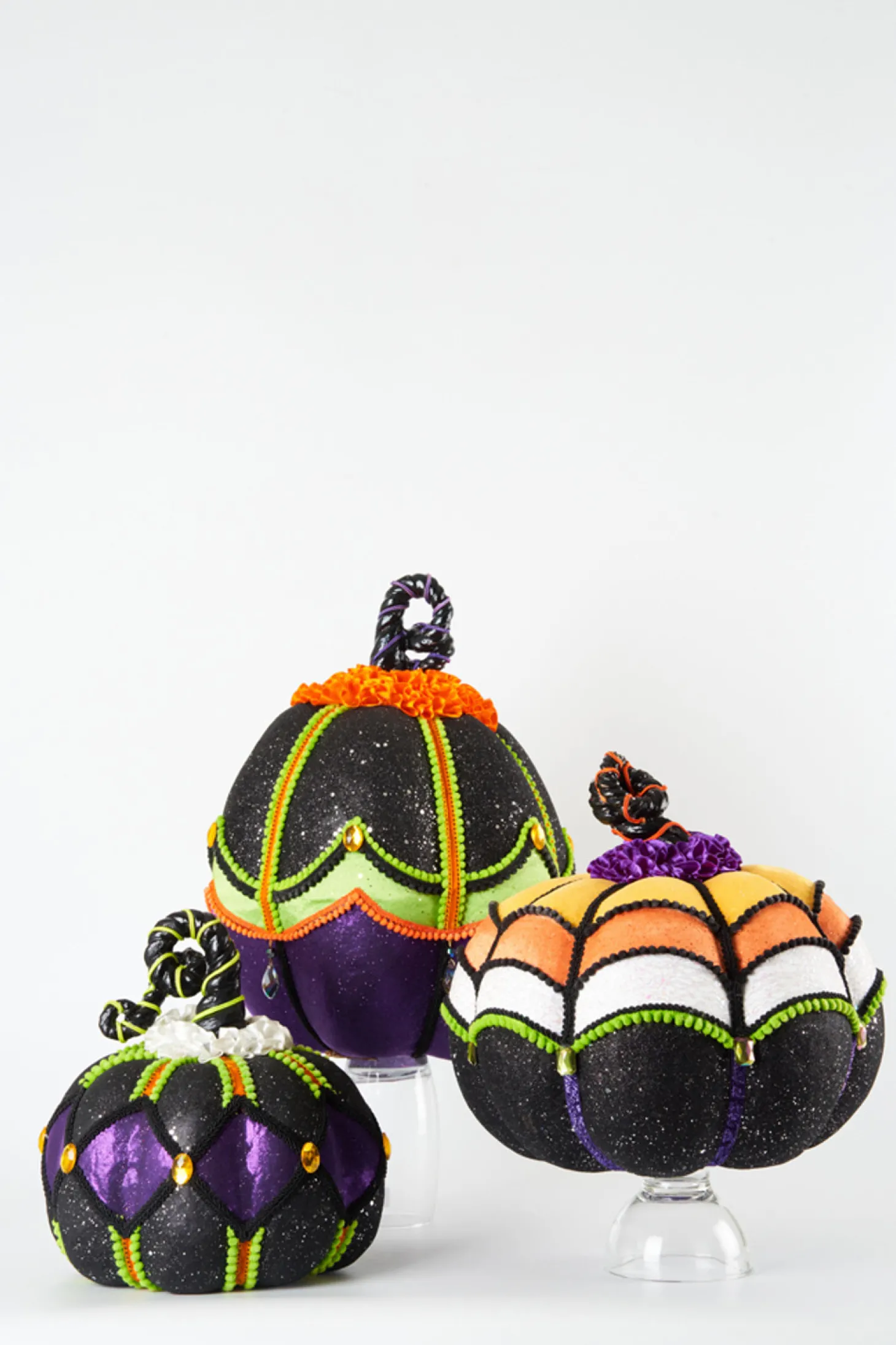 Katherine's Collection 15" Disturbing Delights Halloween Pumpkins Set Of 3 28-228438