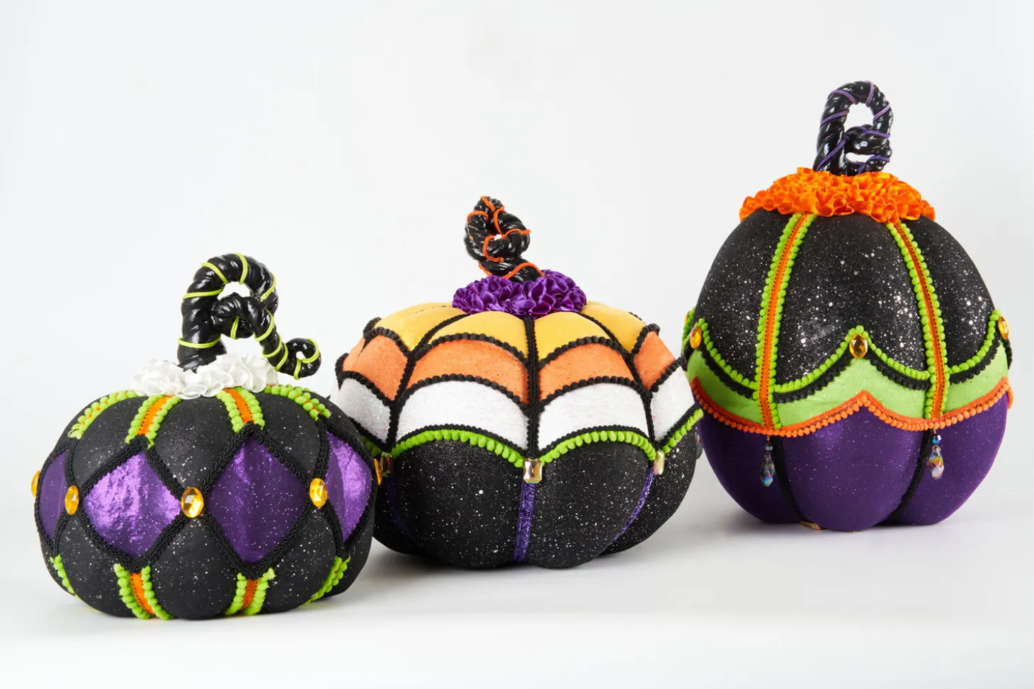 Katherine's Collection 15" Disturbing Delights Halloween Pumpkins Set Of 3 28-228438