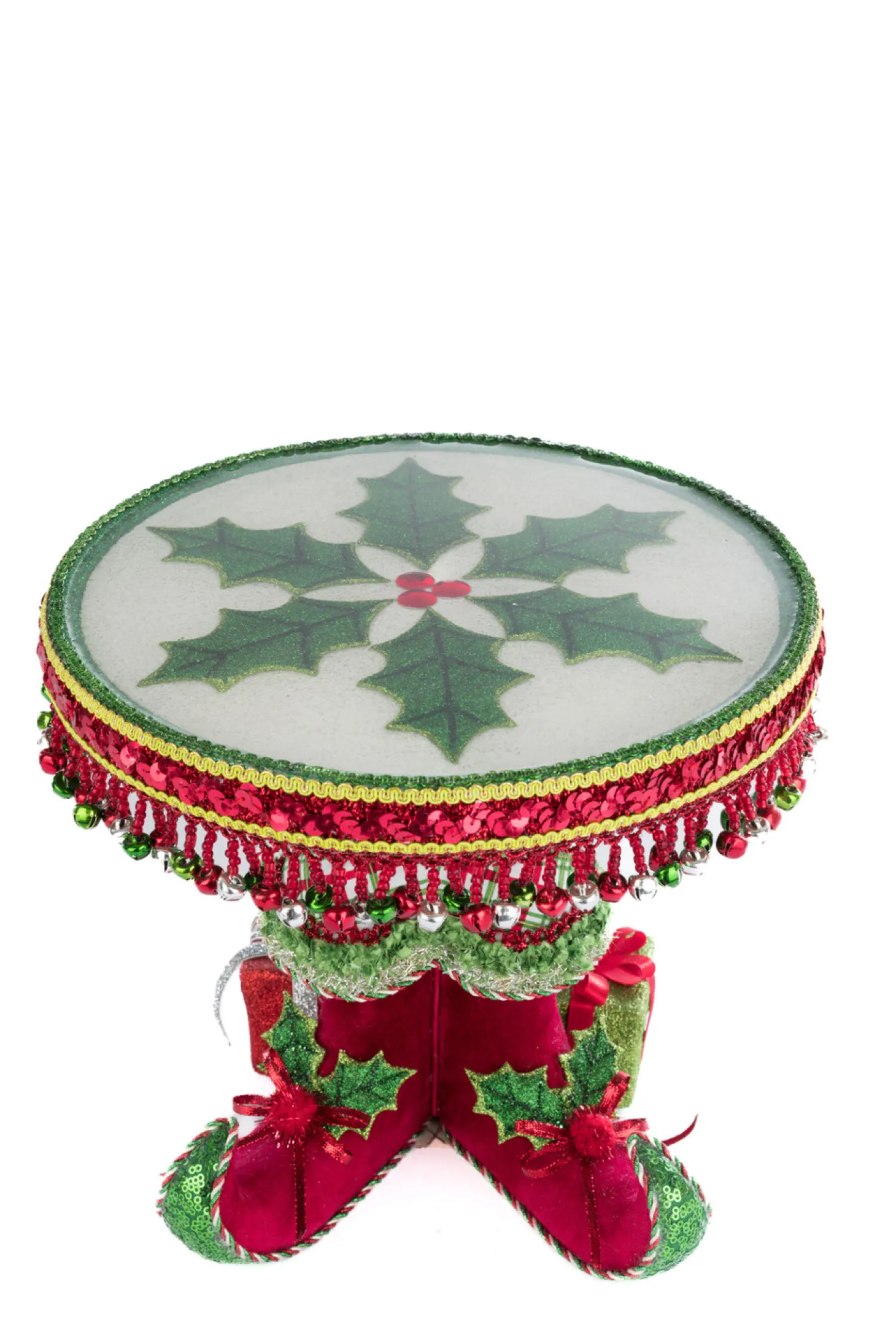 Katherine's Collection 10.75" Elf Boots Cake Plate Christmas Decoration 28-428347