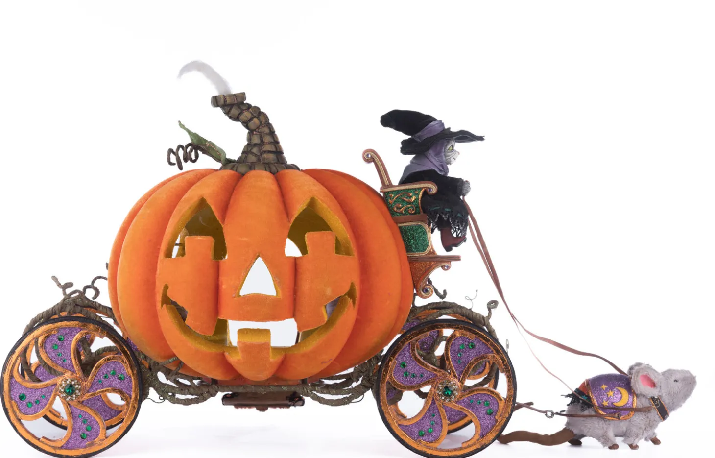 Katherine's Collection 27" Enchanted Pumpkin Carriage Halloween Home Decoration 28-428188