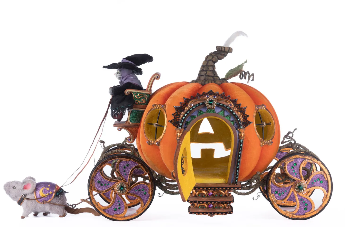 Katherine's Collection 27" Enchanted Pumpkin Carriage Halloween Home Decoration 28-428188
