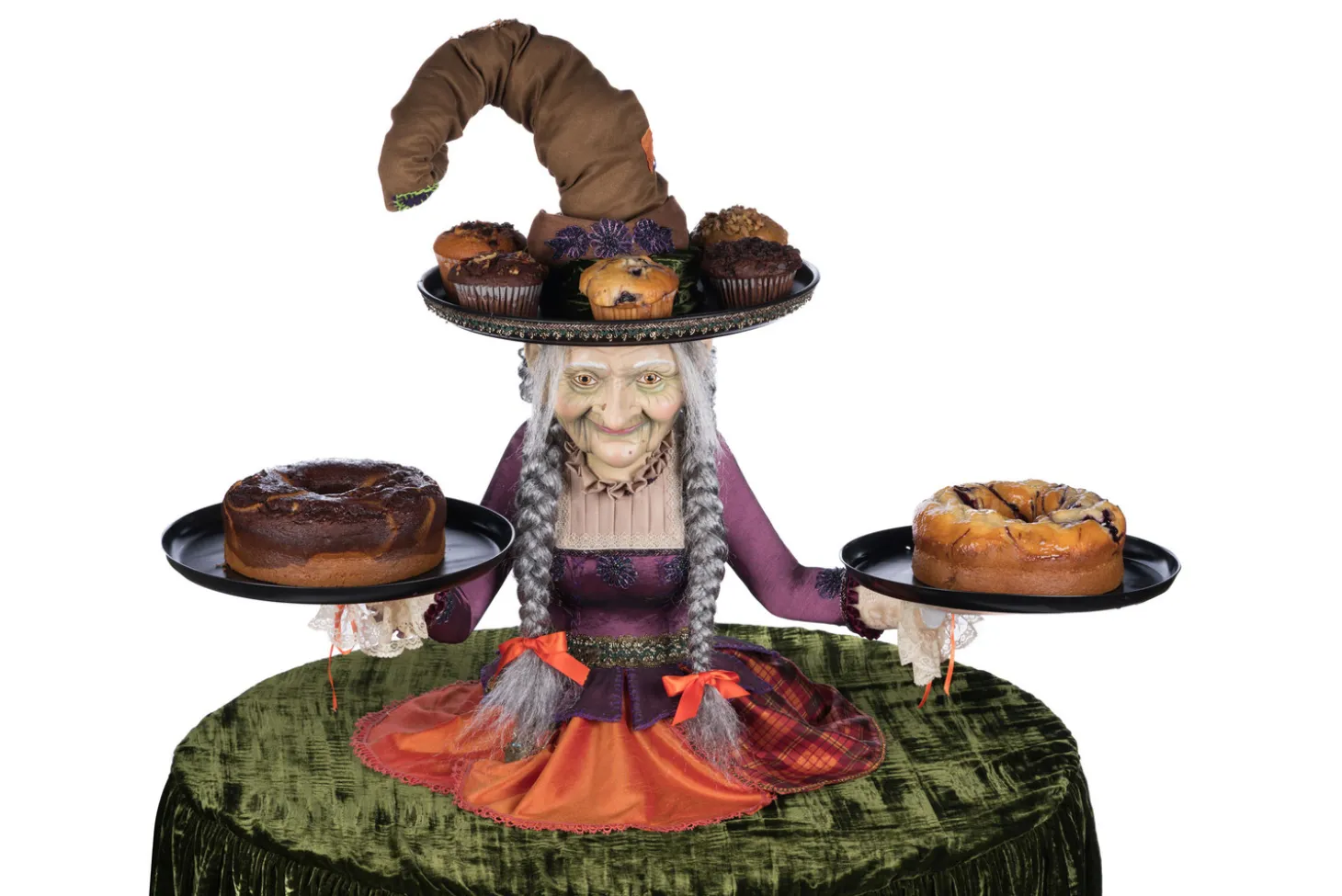 Katherine's Collection 40" Gertrude Grimoir Witch Cupcake Server Halloween Decoration 28-428403