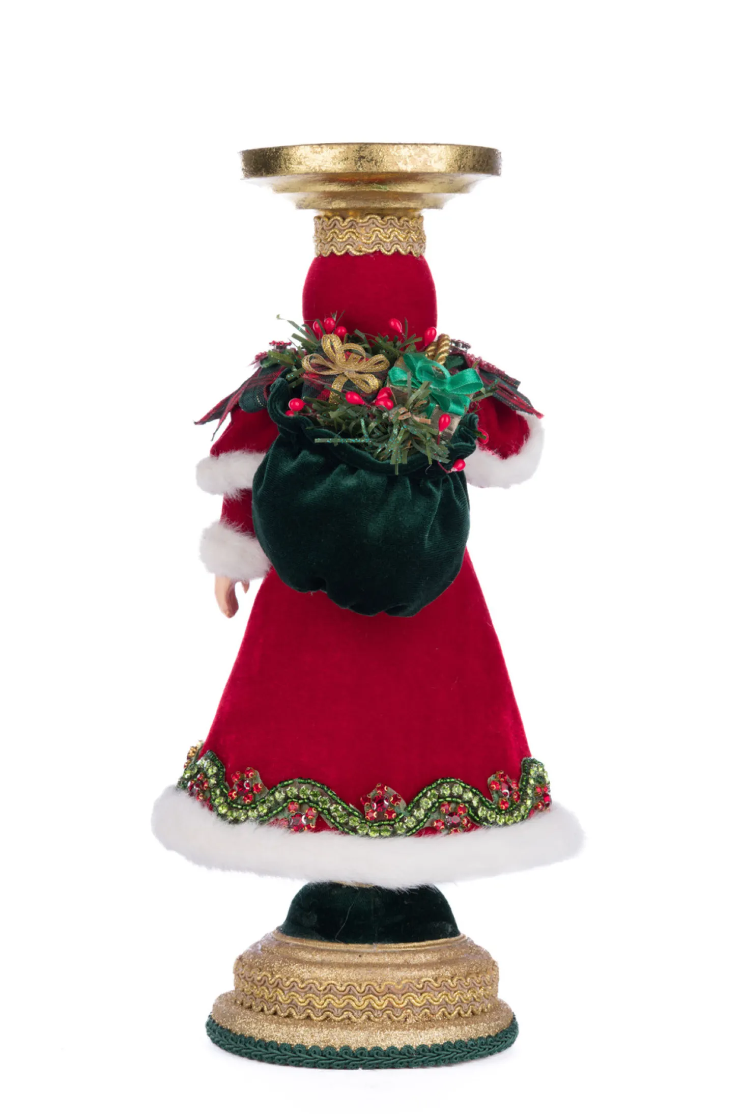Katherine's Collection 13.5" Holiday Magic Santa Pillar Christmas Candle Holder 28-428324