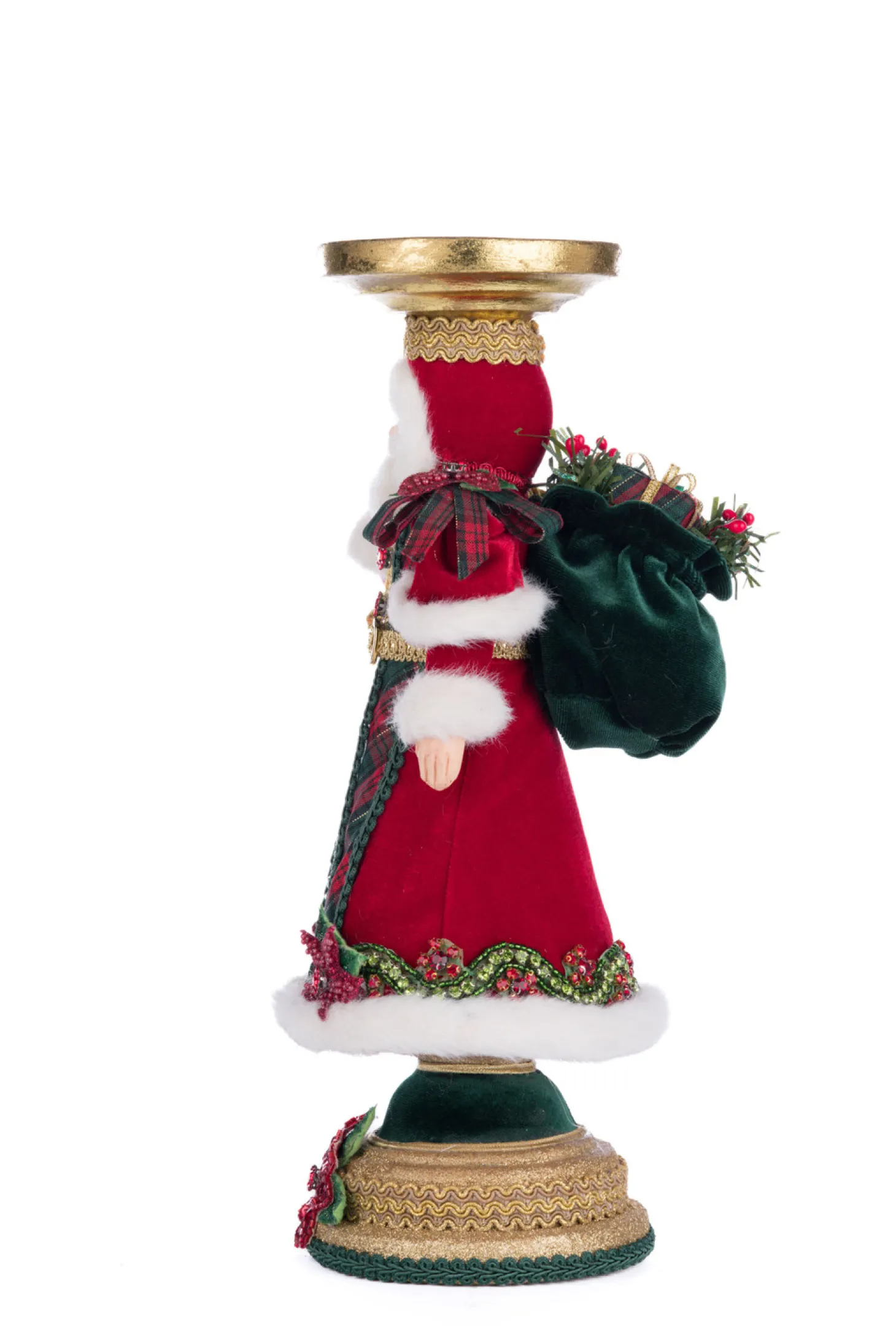 Katherine's Collection 13.5" Holiday Magic Santa Pillar Christmas Candle Holder 28-428324
