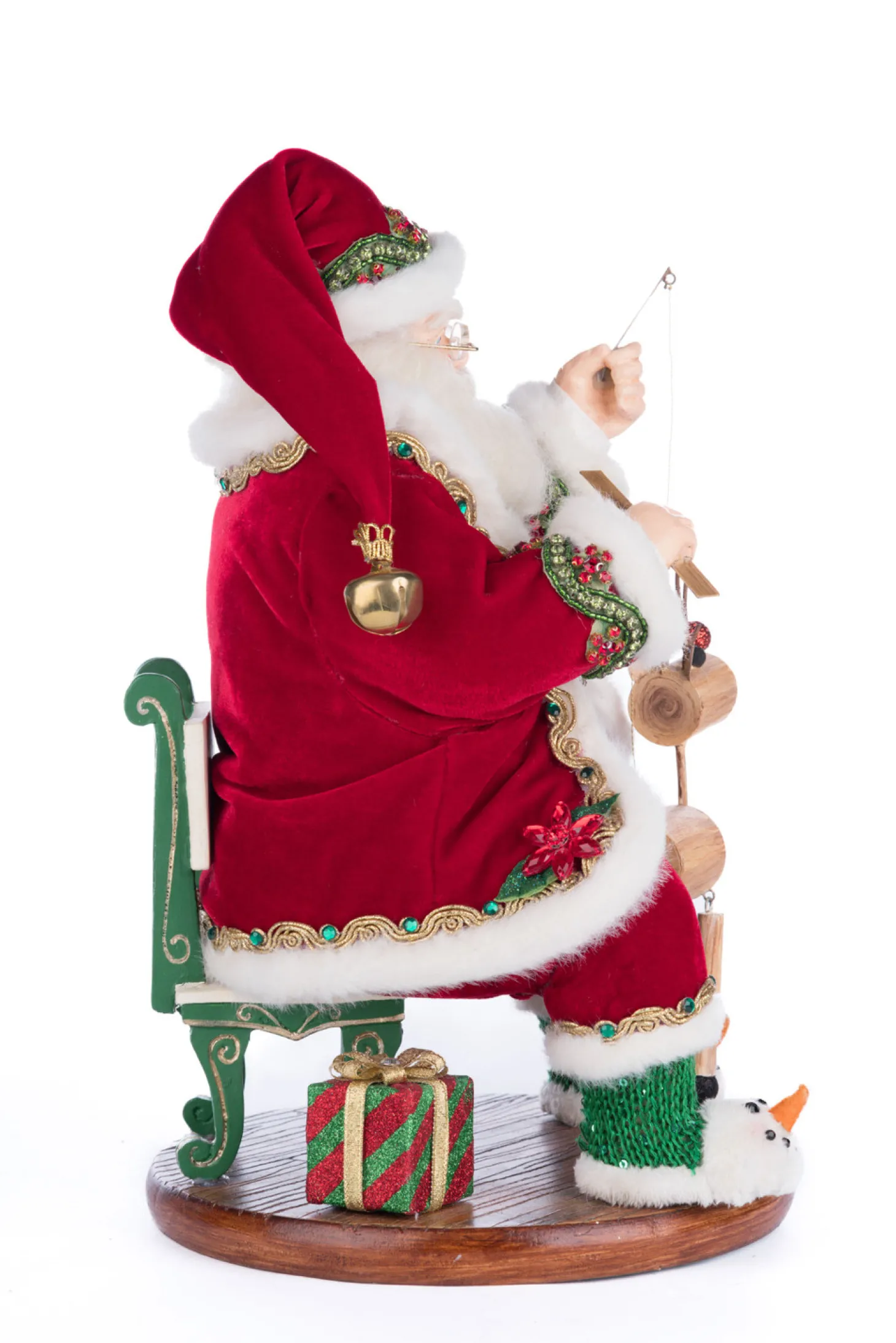 Katherine's Collection 14" Holiday Magic Santa With Marionette Christmas Decoration 28-428334