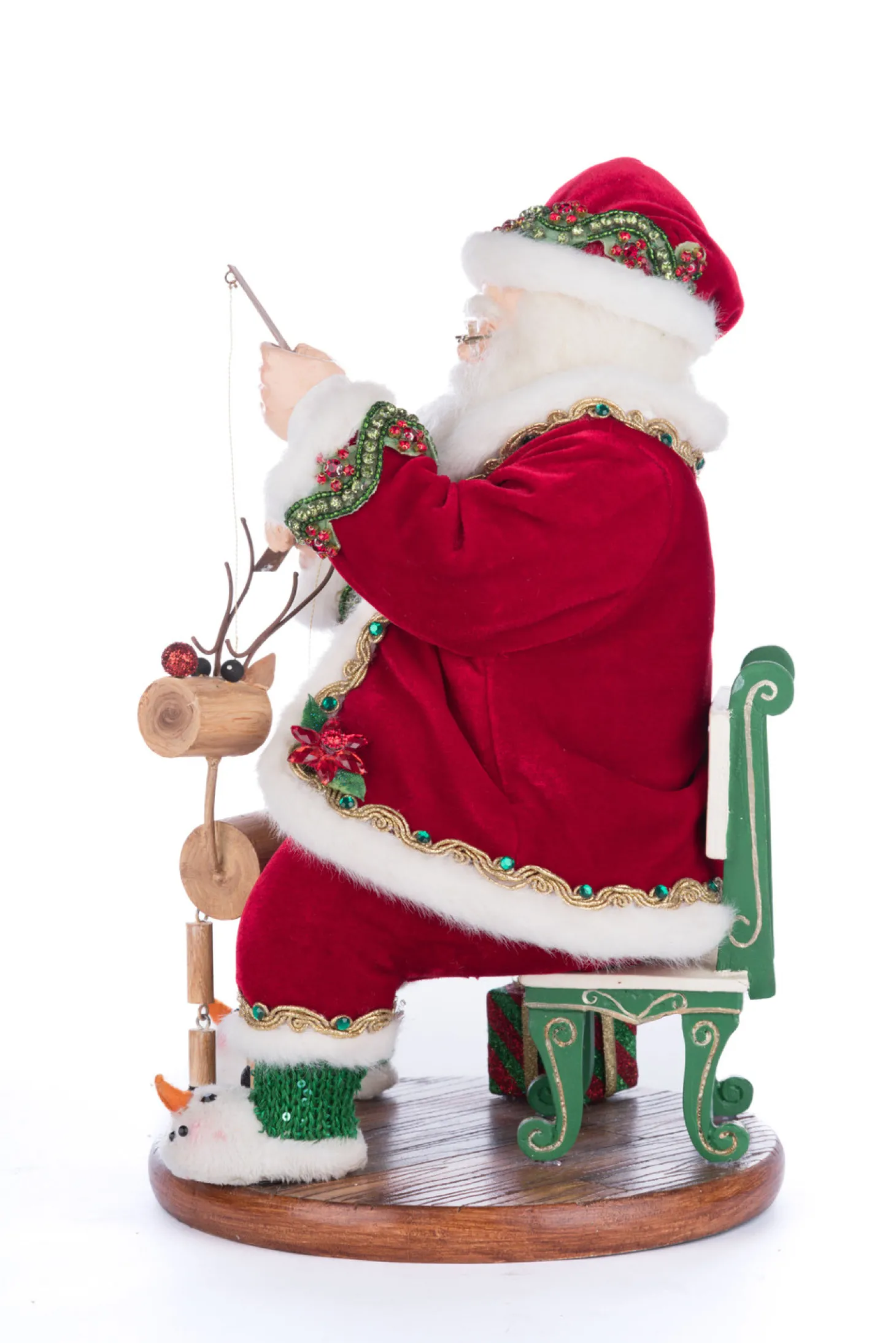 Katherine's Collection 14" Holiday Magic Santa With Marionette Christmas Decoration 28-428334