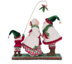 Katherine's Collection 14.5" Holly Woods Mr. And Mrs. Claus Under The Mistletoe Christmas Decoration 28-428516
