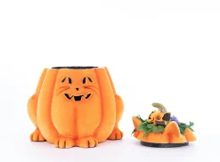 Katherine's Collection 11.5" Jackie The Kitty Cat Pumpkin Halloween Candy Container 28-428204