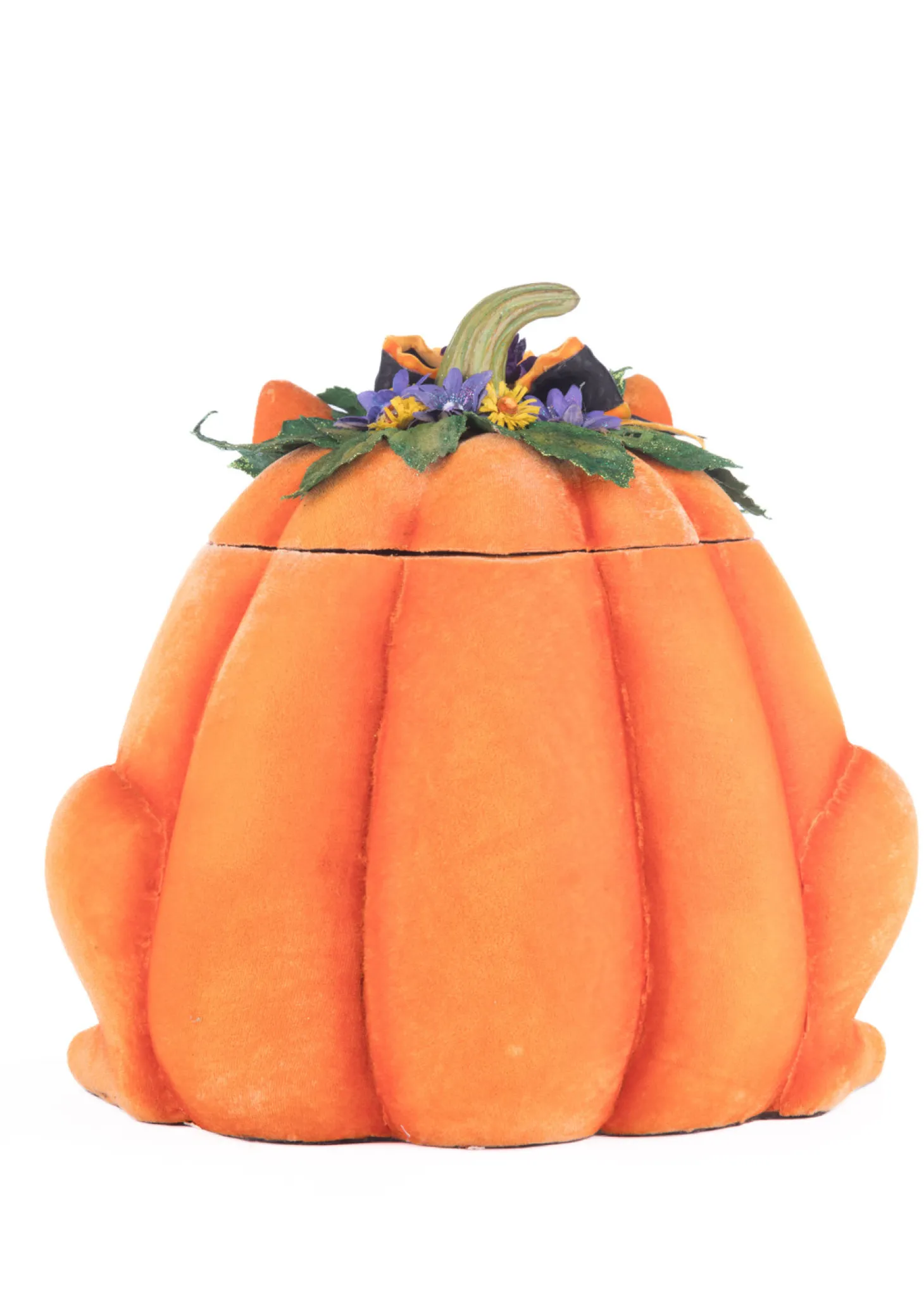 Katherine's Collection 11.5" Jackie The Kitty Cat Pumpkin Halloween Candy Container 28-428204
